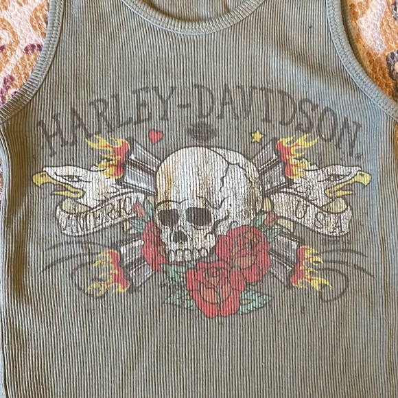 Skull Harley Davidson Tank - Picture 2 of 5